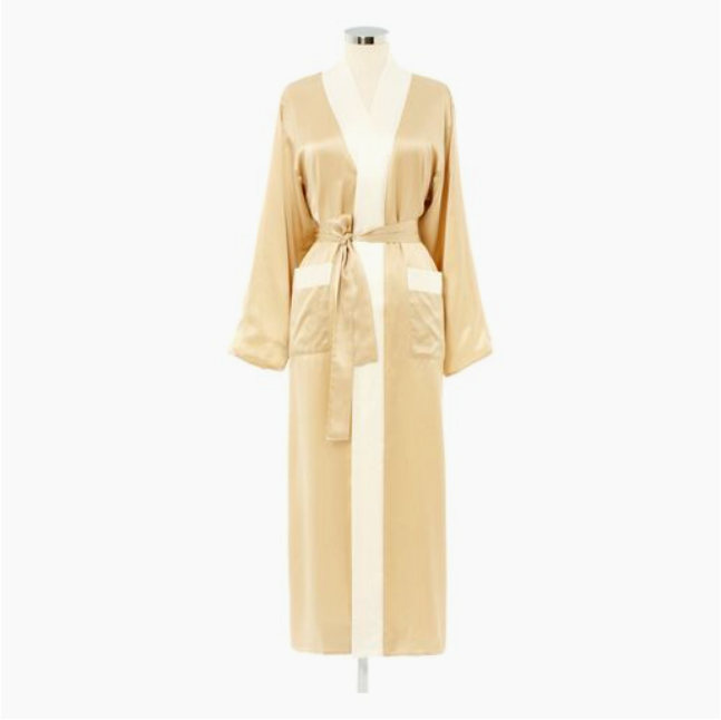 KUMI SILK REVERSIBLE ROBE
