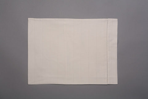 8 WHITE LINEN NAPKINS WITH ANY COLOR HEMSTITCH