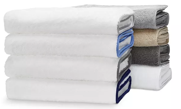 Matouk Cairo Wave Bath Towels - White/White