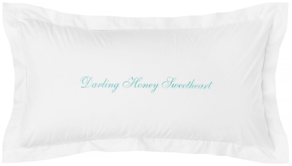 THE LOVE PILLOWSHAMS : DARLING, HONEY, SWEETHEART.