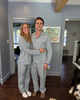 Green and White Striped Pajamas