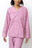 COTTON PAJAMAS - LILAC GINGHAM PRINT