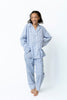 COTTON PAJAMAS - BLUE FLOWER PRINT