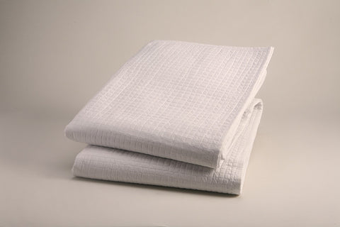 SILK CHARMEUSE QUILT - SMALL DIMPLES - PEARL GREY