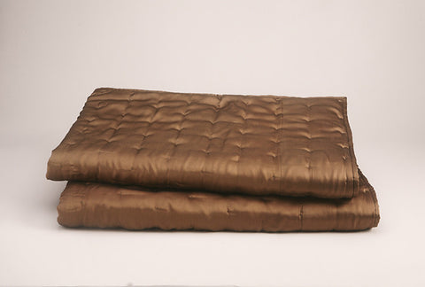 MOSAIC CLAY BROWN COTTON QUILT - MANY COLORS AVAILABLE