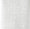 BROCHE LINEN HAND TOWEL WITH FRINGE