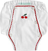 BABY BLOOMERS - CHERRIES WITH RIC RACK TRIM