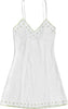 SLIPS - PERCALE WITH EMBROIDERED LIME GREEN DOTS