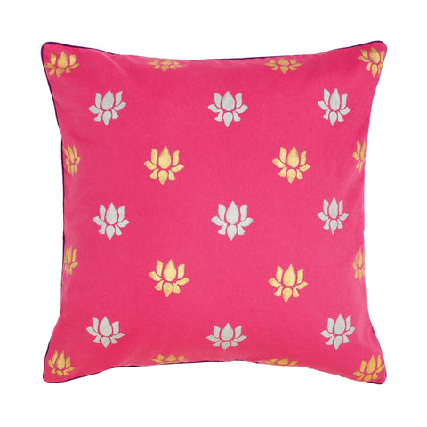 ESSEX - BOUDOIR SHAM WITH MONOGRAM (BLUE)