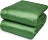 SILK CHARMEUSE QUILT - SMALL DIMPLES - GREEN