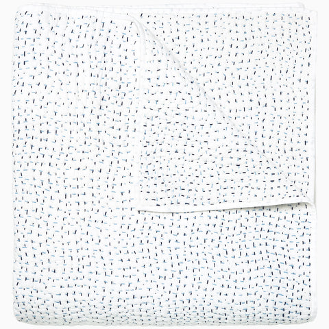Organic Hand Stitched White Quilt