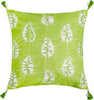 CANVAS PILLOW - GREEN LEAF DESIGN