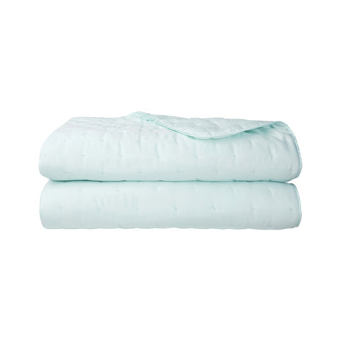 ESSEX - BOUDOIR SHAM WITH MONOGRAM (BLUE)